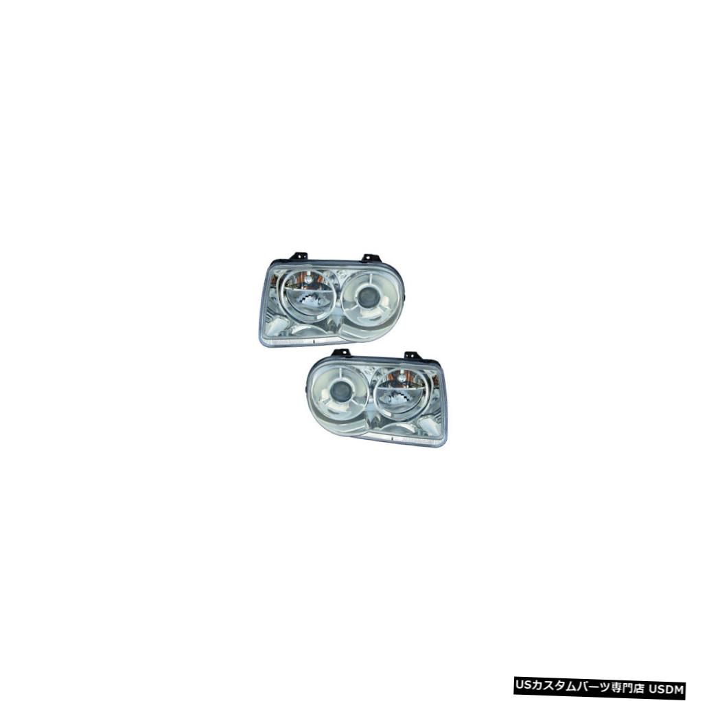 ヘッドライト 2005-2009 Chrysler 300 Driver & Passenger HID Headlights Lamps Assembly Pair Set 【並行輸入品】