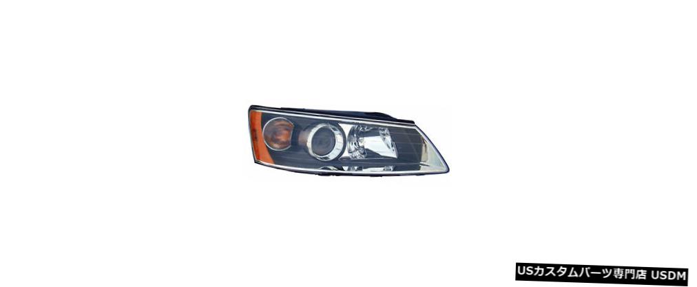ヘッドライト 2006-2008 Hyundai Sonata 3.3L / 2.4L助手席右ヘッドライトランプアセンブリに適合 Fits 2006-2008 Hyundai Sonata 3.3L/2.4L Passenger Right Headlight Lamp Assembly 【並行輸入品】