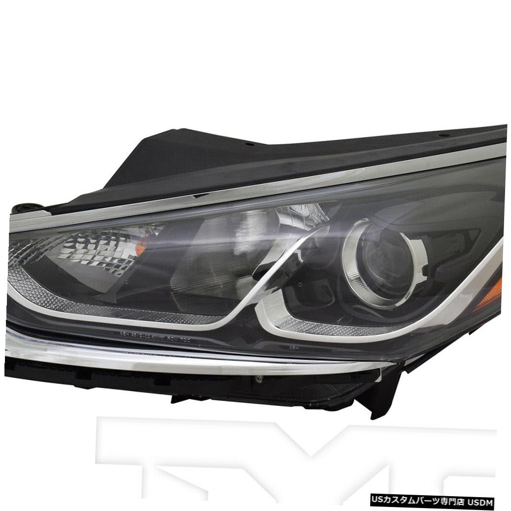 ヘッドライト 18-19ヒュンダイソナタハロゲンヘッドライトフロントランプドライバー左側に適合 Fits 18-19 Hyundai Sonata Halogen Headlight Front Lamp Driver Left Side 【並行輸入品】