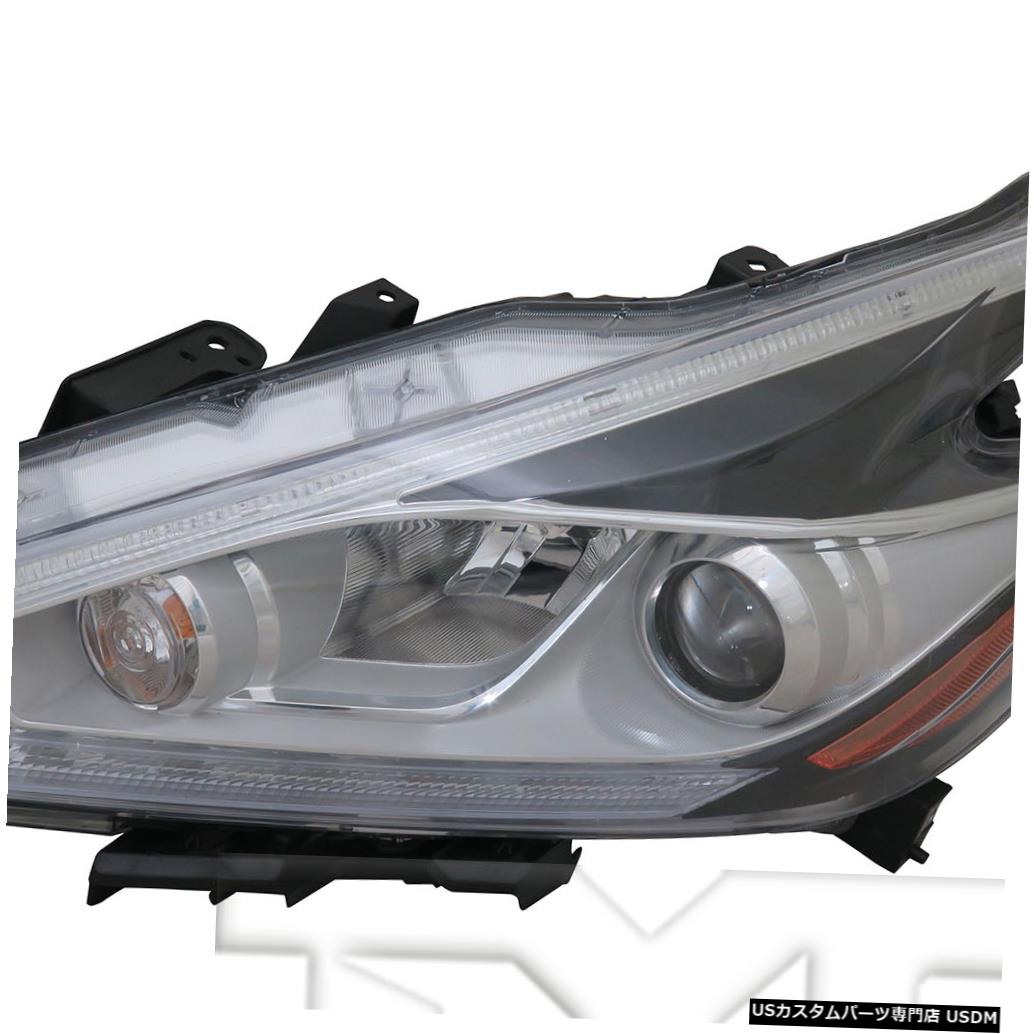 ヘッドライト 15-16日産ムラーノハロゲンヘッドライトドライバー左側に適合 Fits 15-16 Nissan Murano Halogen Headlight Driver Left Side 【並行輸入品】