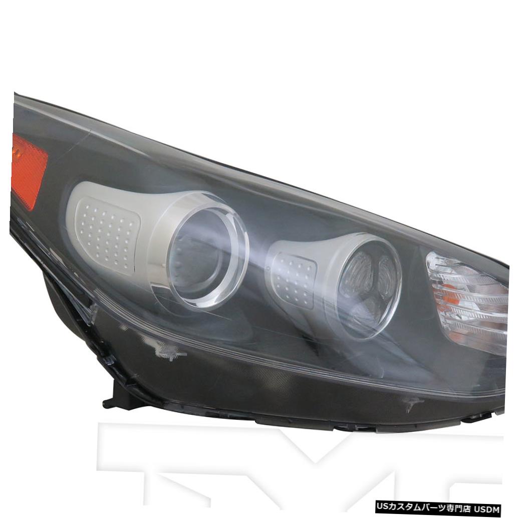 ヘッドライト 17-19 Kia Sportage FWDハロゲンw / LED DRL右側の助手席ヘッドライトCAPAに適合 Fits 17-19 Kia Sportage FWD Halogen w/LED DRL Right Passenger Headlight CAPA 【並行輸入品】