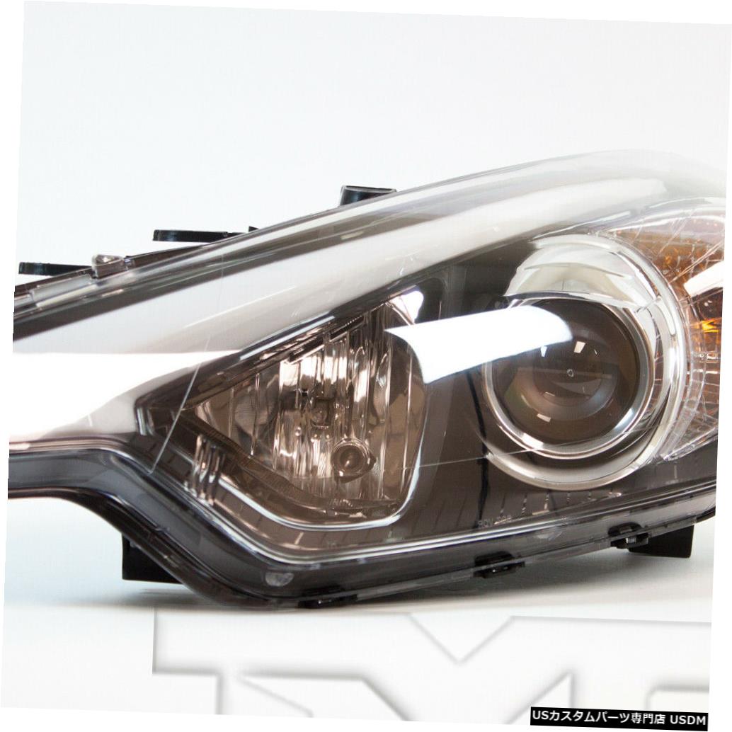 ヘッドライト 14?16のKia Forteハロゲン（LEDポジションライトなし）ドライバーヘッドライトNSFに適合 Fits 14-16 Kia Forte Halogen w/o LED Position Lights Driver Headlight NSF 【並行輸入品】