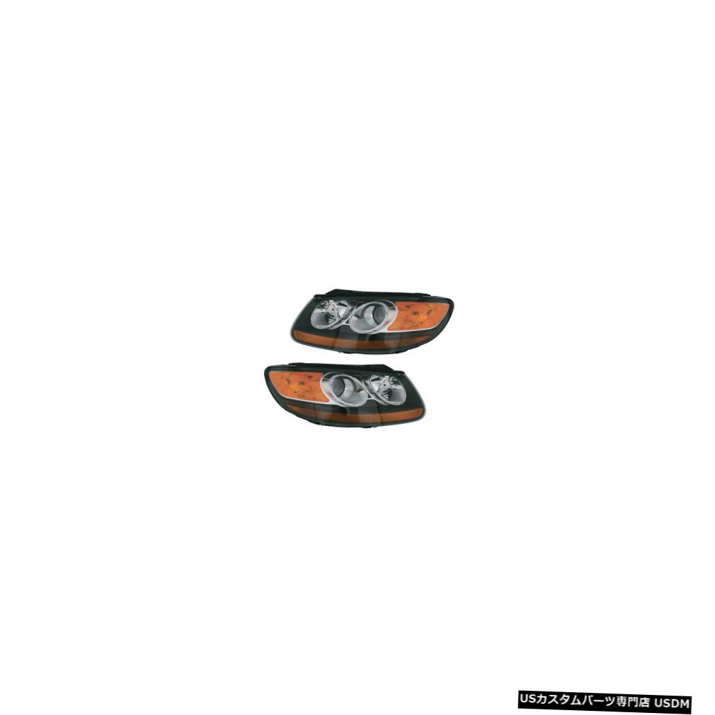 通販 人気 ライト ランプ Pair Side Passenger Driver Headlight Assembly Fe Santa Hyundai 07 Fits 07ヒュンダイサンタフェアセンブリヘッドライトドライバーの助手席サイドペアに適合 ヘッドライト