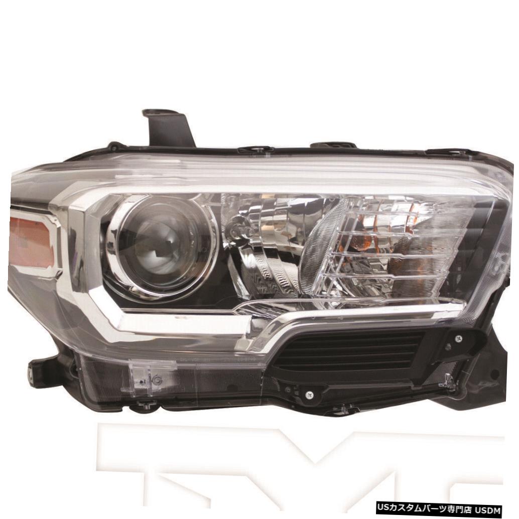 ヘッドライト 16-18 Toyota Tacoma Limited Halogen w / LED DRL Right Passenger Headlight CAPA 16-18 Toyota Tacoma Limited Halogen w/LED DRL Right Passenger Headlight CAPA 【並行輸入品】
