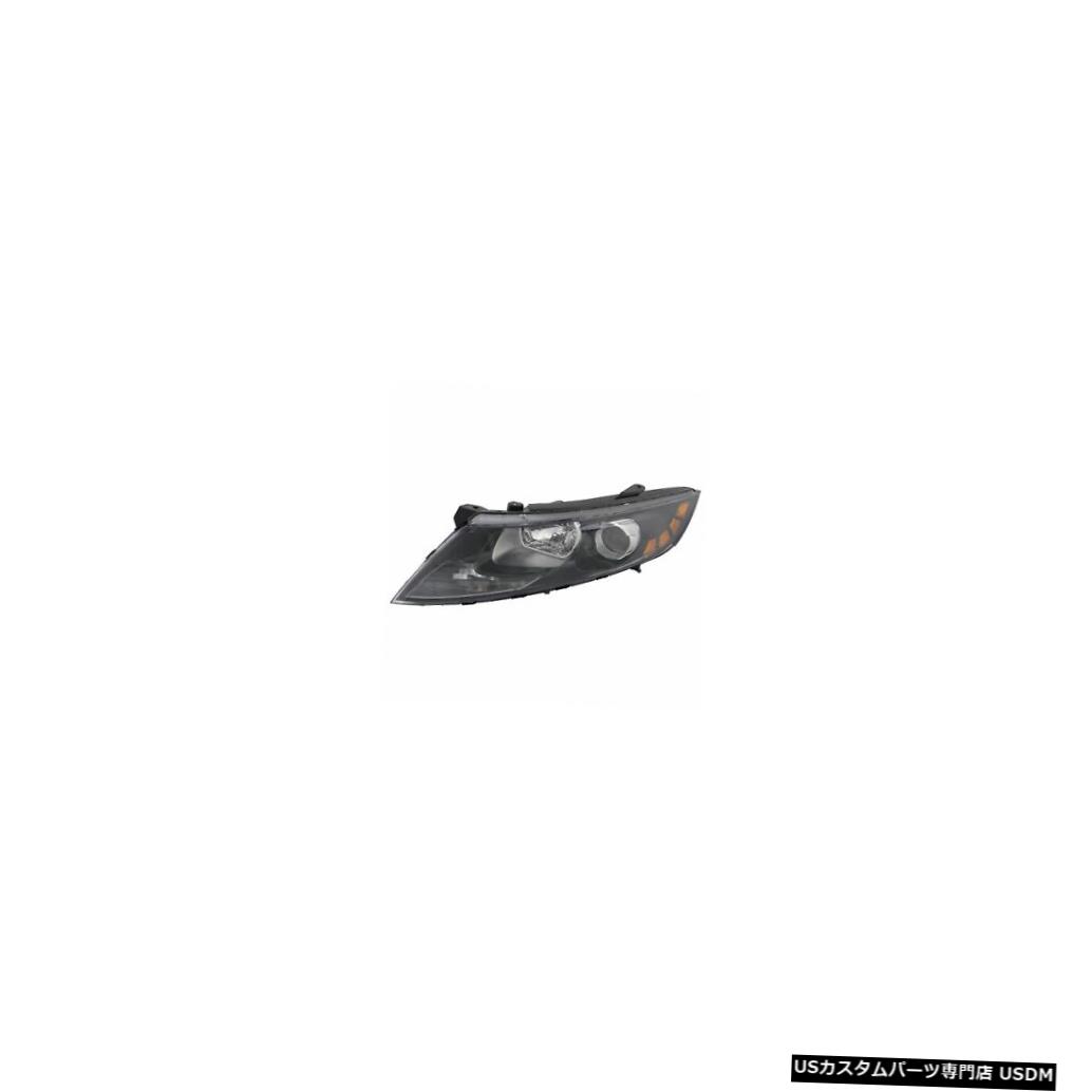ヘッドライト 2012-2013 Kia Optima米国製ドライバー左側ヘッドライトランプアセンブリに適合 Fits 2012-2013 Kia Optima US Built Driver Left Side Headlight Lamp Assembly 【並行輸入品】