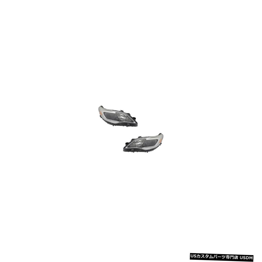 ヘッドライト 2013-2015 Toyota Avalon Driver & Passenger Halogen Headlights Lamps Pair Set 【並行輸入品】|カスタムパーツ WORLD倉庫