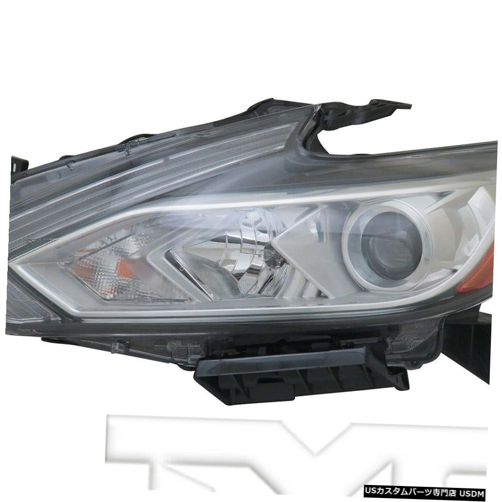 ヘッドライト 16-18日産アルティマ2.5非SRハロゲンクローム左ドライバーヘッドライトNSFに適合 Fits 16-18 Nissan Altima 2.5 Non-SR Halogen Chrome Left Driver Headlight NSF 【並行輸入品】