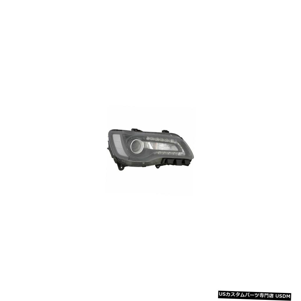 ヘッドライト 2015-2017クライスラー300ハロゲンヘッドライトブラックベゼル右助手席側 2015-2017 Chrysler 300 Halogen Headlight w/Black Bezel Right Passenger Side 【並行輸入品】