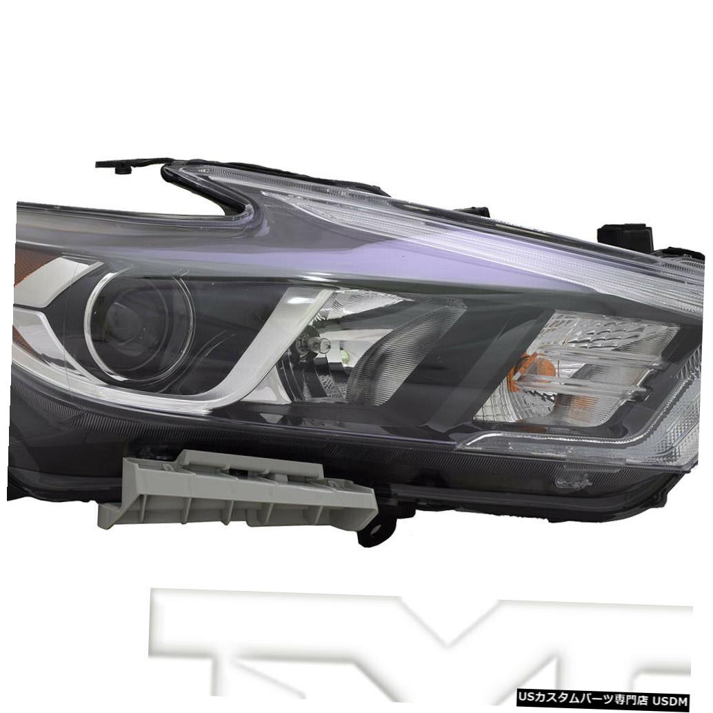 ヘッドライト 16-18日産マキシマハロゲン（ロゴなし）に適合助手席ヘッドライトNSF Fits 16-18 Nissan Maxima Halogen w/o Logo Right Passenger Headlight NSF 【並行輸入品】