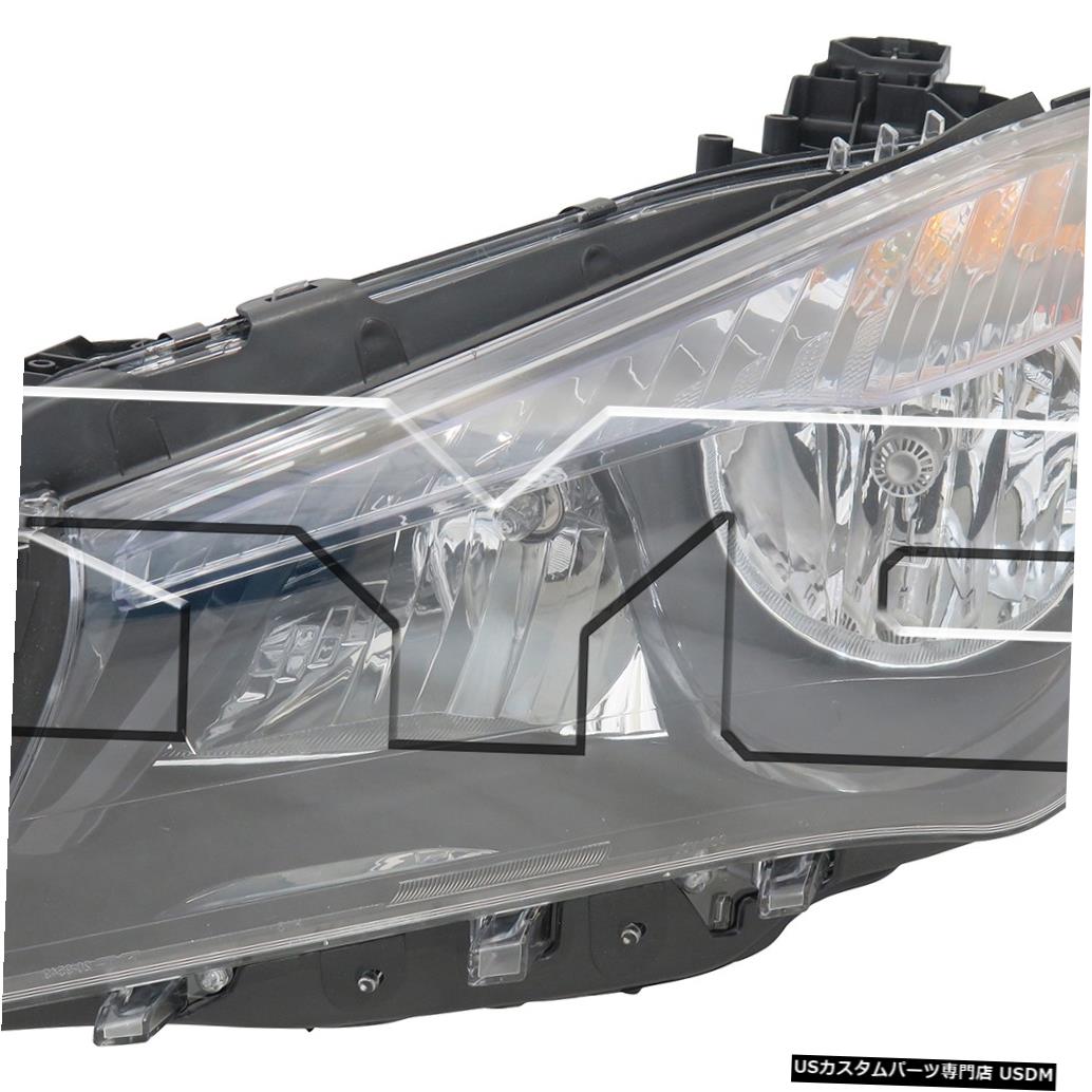 ヘッドライト 14-17メルセデスベンツCLAクラスハロゲンヘッドライトドライバー左側 14-17 Mercedes Benz CLA-Class Halogen Headlight Driver Left Side 【並行輸入品】