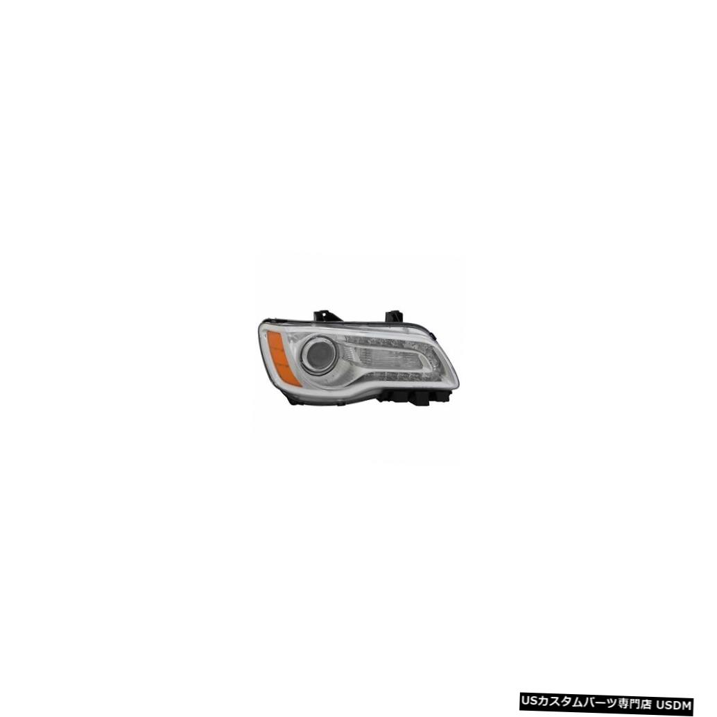 ヘッドライト 2011-2014クライスラー300乗客右側ハロゲンクロームベゼルヘッドライトランプ 2011-2014 Chrysler 300 Passenger Right Side Halogen Chrome Bezel Headlight Lamp 【並行輸入品】