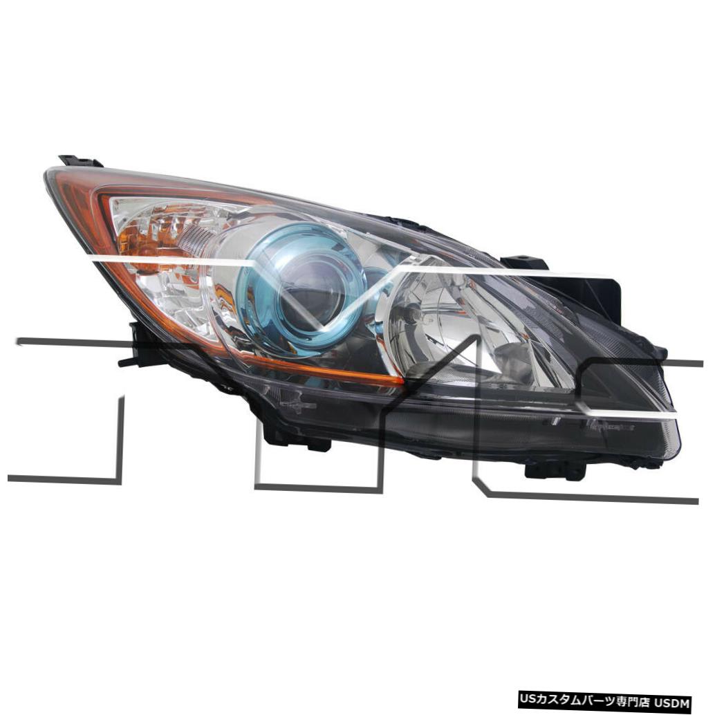 ヘッドライト 12-13 Mazda-3ハロゲンドライバーヘッドライトに適合 Fits 12-13 Mazda-3 Halogen Driver Headlight 【並行輸入品】