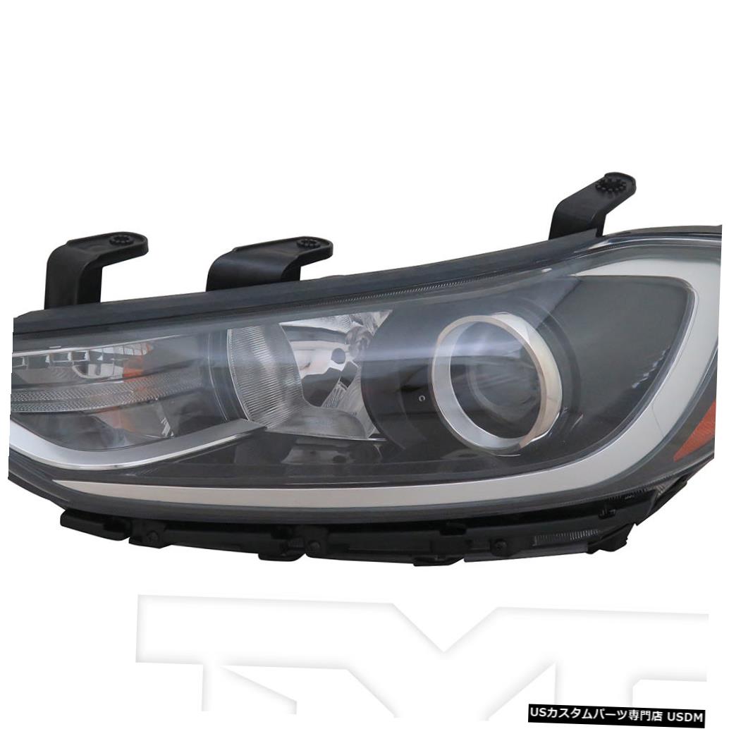 ヘッドライト 17-18ヒュンダイエラントラハロゲンw / PLヘッドライトランプドライバー左側に適合 Fits 17-18 Hyundai Elantra Halogen w/PL Headlight Lamp Driver Left Side 【並行輸入品】