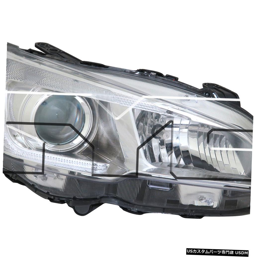ヘッドライト 15-19スバルWRXハロゲンヘッドライトフロントランプ助手席右側に適合 Fits 15-19 Subaru WRX Halogen Headlight Front Lamp Passenger Right Side 【並行輸入品】