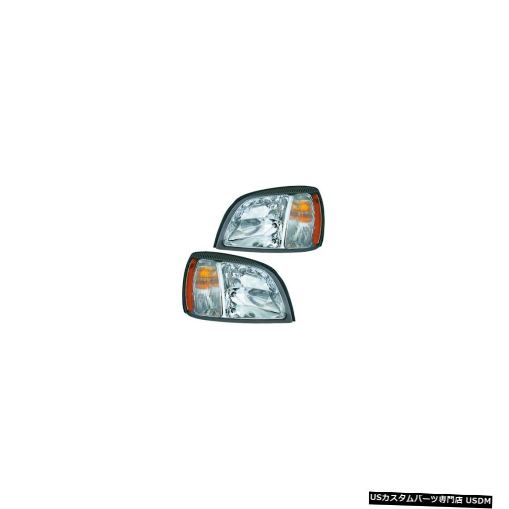 ヘッドライト 2004-2005 Cadillac Deville Driver & Passenger Headlights Lamps Assembly Pair Set 【並行輸入品】