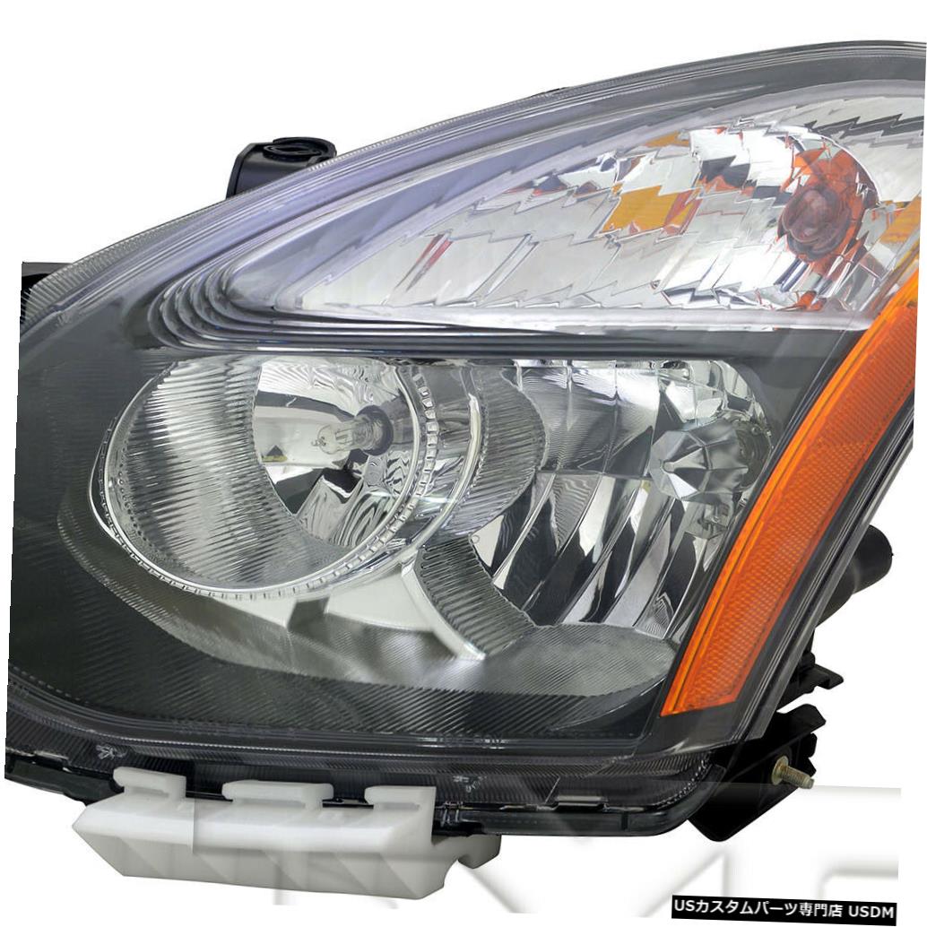 ヘッドライト 14-15日産ローグセレクトハロゲンブラック左ドライバーヘッドライトNSFに適合 Fits 14-15 Nissan Rogue Select Halogen Black Left Driver Headlight NSF 【並行輸入品】