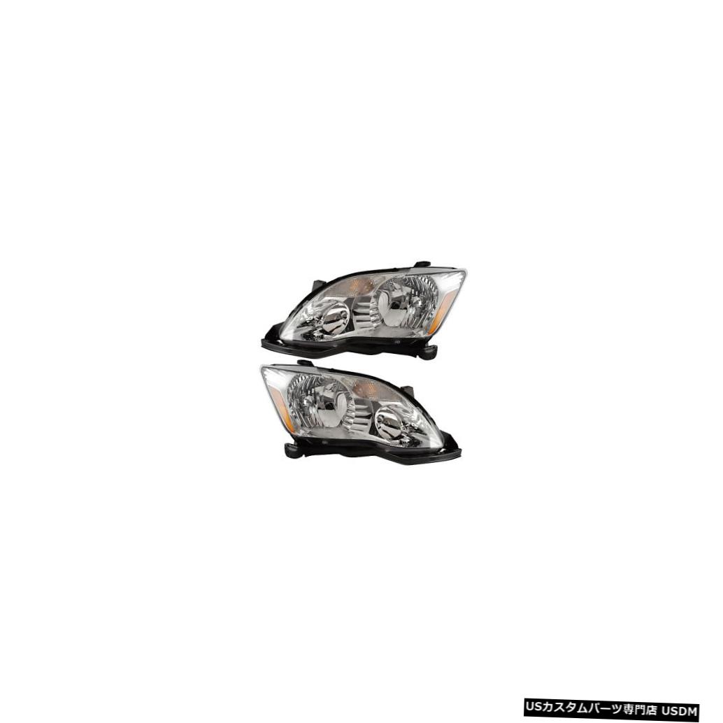 ヘッドライト 2005-2007 Toyota Avalon Driver & Passenger Halogen Headlights Lamps Pair Set 【並行輸入品】