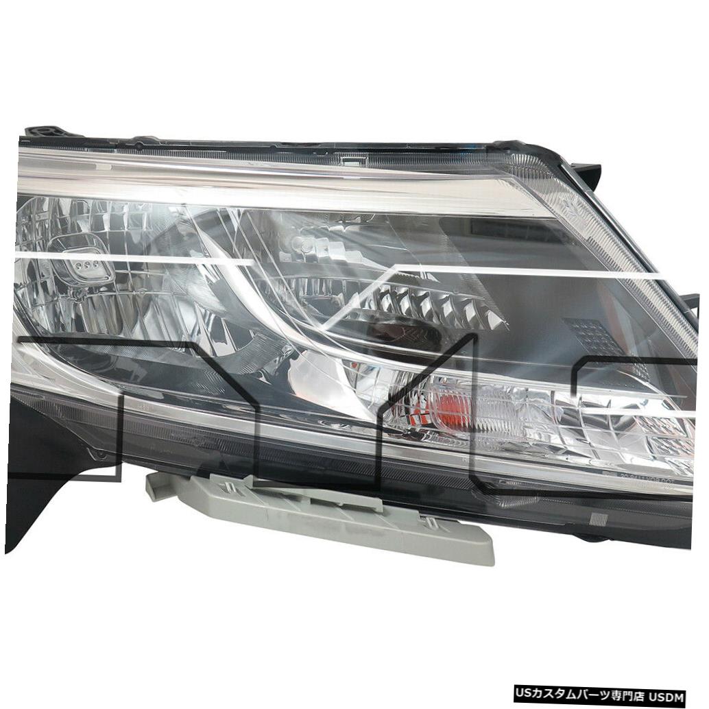 ヘッドライト 13-16日産パスファインダーハロゲン右助手席ヘッドライトヘッドランプCAPAに適合 Fits 13-16 Nissan Pathfinder Halogen Right Passenger Headlight Headlamp CAPA 【並行輸入品】