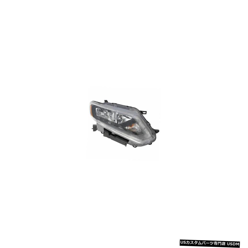 ヘッドライト 2014-2016日産ローグパッセンジャー右側ヘッドライトランプアセンブリに適合 Fits 2014-2016 Nissan Rogue Passenger Right Side Headlight Lamp Assembly 【並行輸入品】