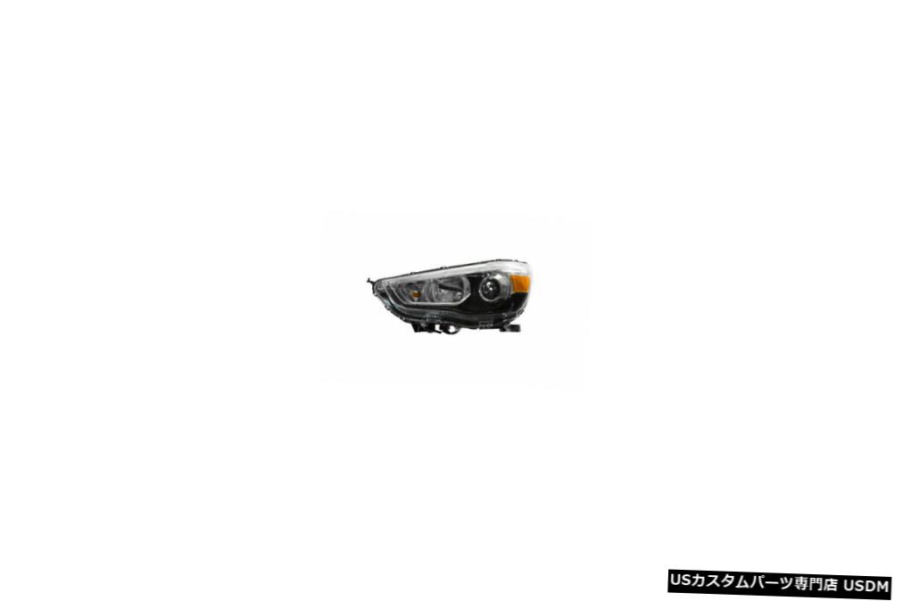 ヘッドライト 11-18三菱アウトランダースポーツハロゲン左ドライバーヘッドライトCAPA 11-18 Mitsubishi Outlander Sport Halogen Left Driver Headlight CAPA 【並行輸入品】