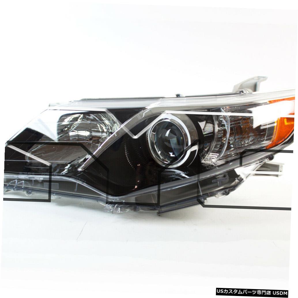 ヘッドライト 12-14トヨタカムリSE左ドライバーヘッドライトヘッドランプCAPA 12-14 Toyota Camry SE Left Driver Headlight Headlamp CAPA 【並行輸入品】