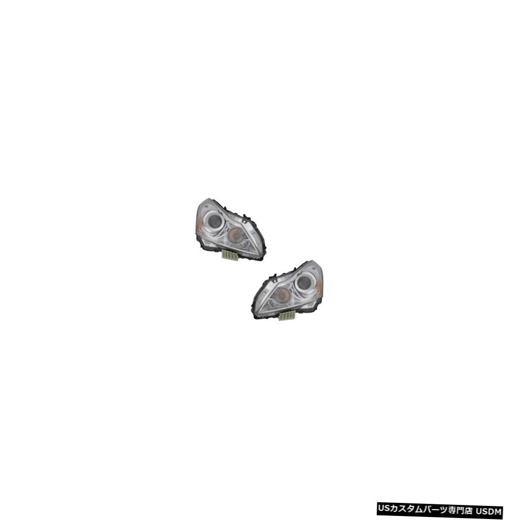 ヘッドライト Fits 11-12 Infiniti G25/G37/Q40 Base/Journey Driver &amp; Passenger Headlights Pair 【並行輸入品】｜カスタムパーツ WORLD倉庫 110,880円