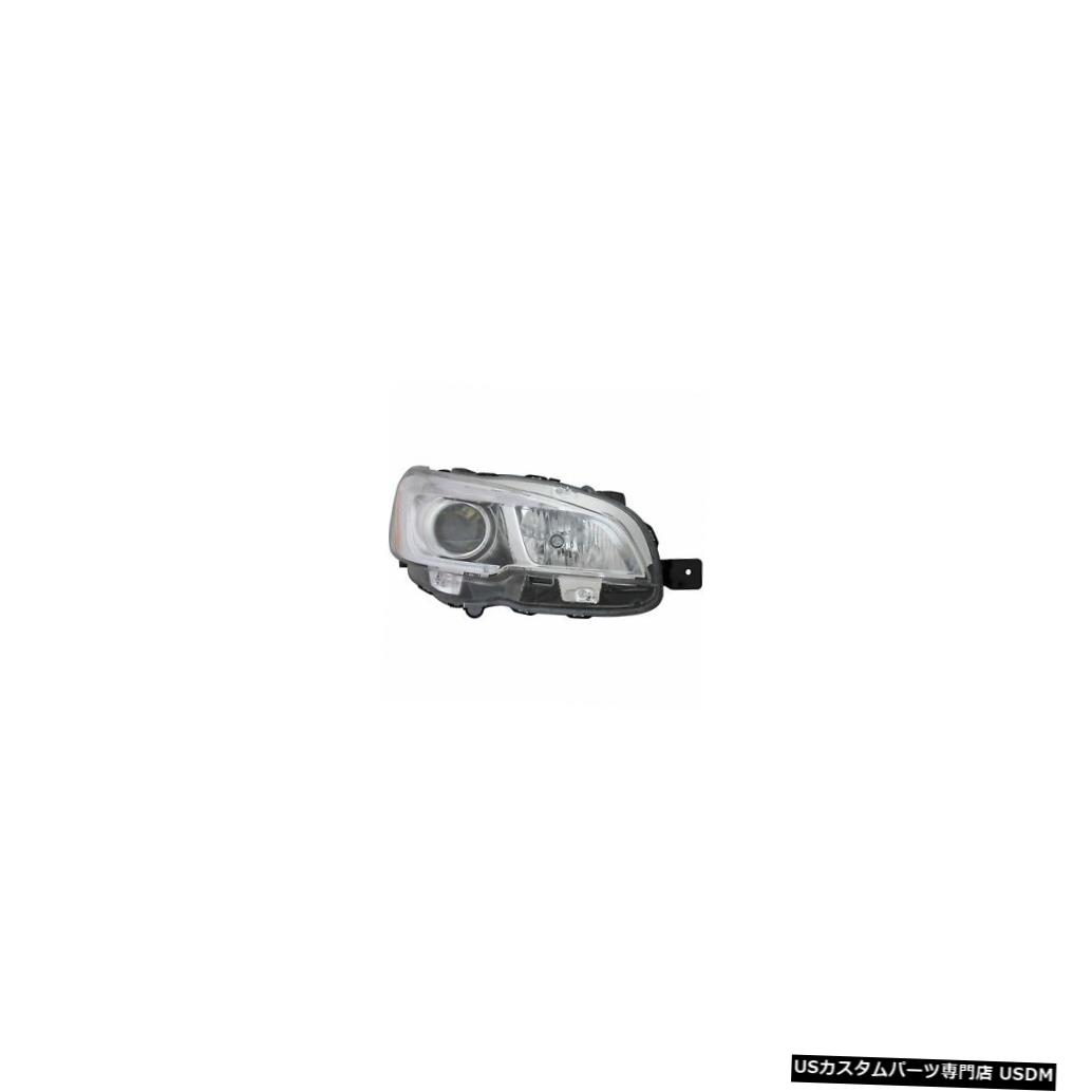 ヘッドライト 2015-2019スバルWRXハロゲンヘッドライトフロントランプ助手席右側に適合 Fits 2015-2019 Subaru WRX Halogen Headlight Front Lamp Passenger Right Side 【並行輸入品】