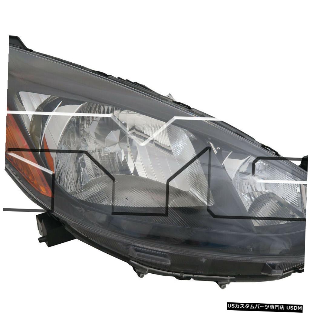ヘッドライト 11-14マツダ2の右側の助手席ヘッドライトヘッドランプCAPAに適合 Fits 11-14 Mazda 2 Right Passenger Headlight Headlamp CAPA 【並行輸入品】