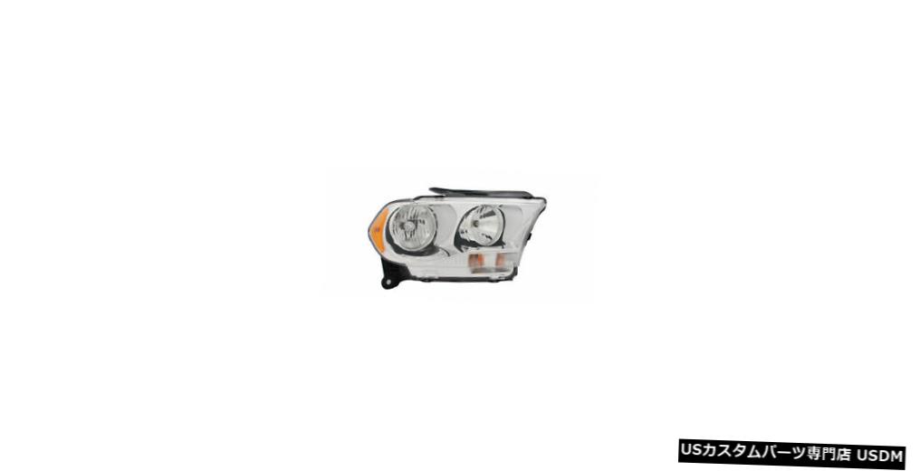 ヘッドライト 11-13ダッジデュランゴハロゲンw /クローム右助手席ヘッドライトヘッドランプCAPA 11-13 Dodge Durango Halogen w/Chrome Right Passenger Headlight Headlamp CAPA 【並行輸入品】