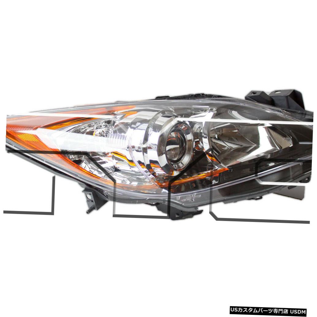ヘッドライト 10-11マツダ3 / 12-13 5スピードトランスミッションハロゲンパッセンジャーヘッドライトNSFに適合 Fits 10-11 Mazda 3/ 12-13 5 Speed Transmission Halogen Passenger Headlight NSF 【並行輸入品】