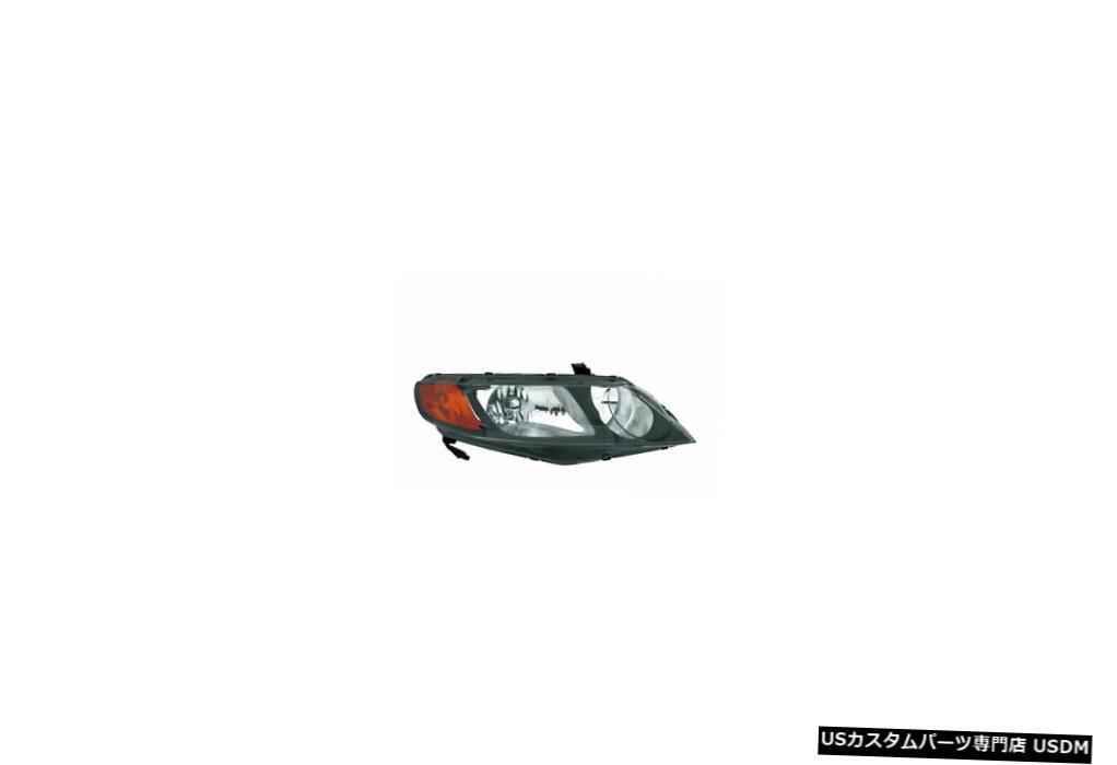 ヘッドライト 06-08ホンダシビックセダンヘッドライトユニット右側の助手席側 06-08 Honda Civic Sedan Headlight Unit Right Passenger Side 【並行輸入品】