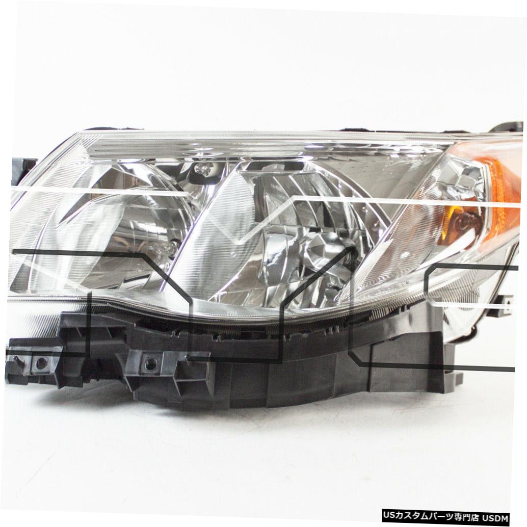 ヘッドライト 09-13スバルフォレスターハロゲン左ドライバーヘッドライトヘッドランプNSFに適合 Fits 09-13 Subaru Forester Halogen Left Driver Headlight Headlamp NSF 【並行輸入品】