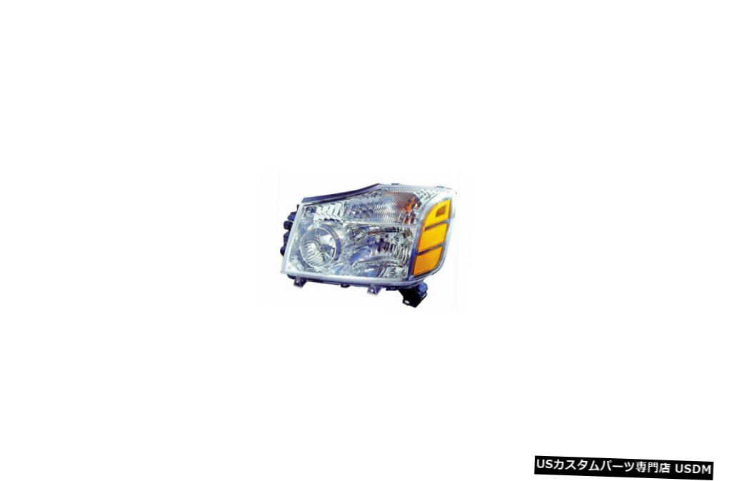 ヘッドライト 04-07日産Titan / Pathfind er / Armada左ドライバーヘッドライトCAPAに適合 Fits 04-07 Nissan Titan/Pathfinder/Armada Left Driver Headlight CAPA 【並行輸入品】