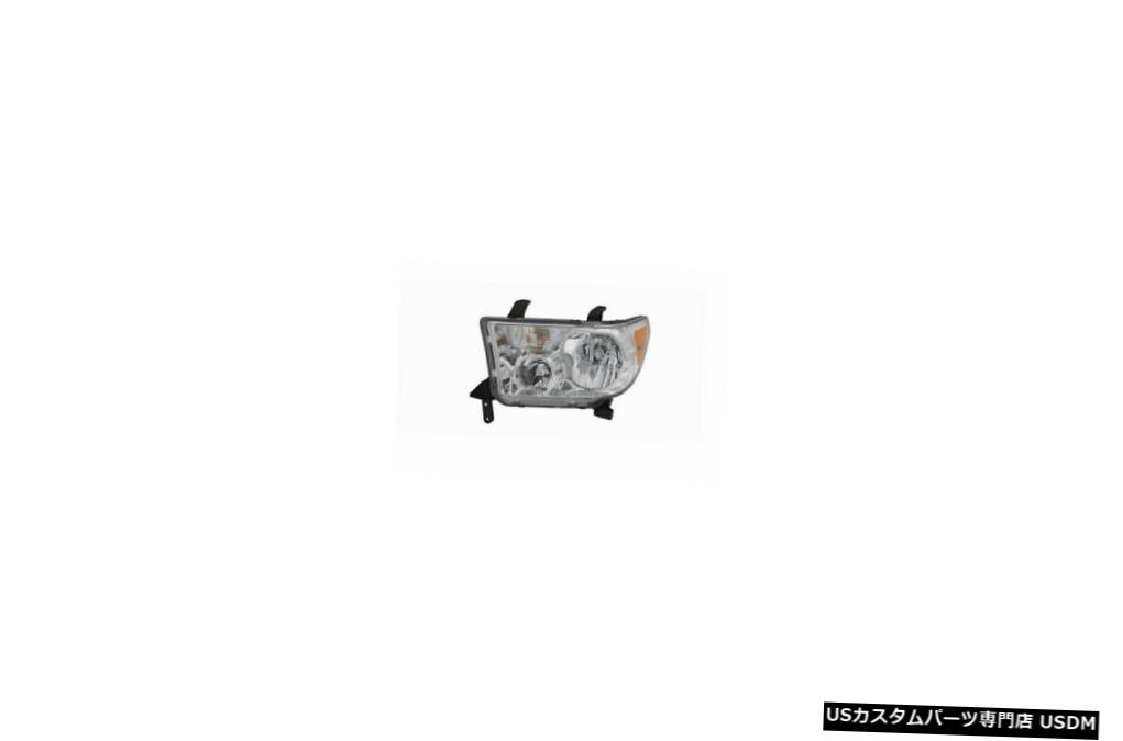 ヘッドライト 07-13トヨタツンドラ/ 08-17セコイアレベリングレフトドライバーヘッドライトNSFなし 07-13 Toyota Tundra/08-17 Sequoia w/o Leveling Left Driver Headlight NSF 【並行輸入品】
