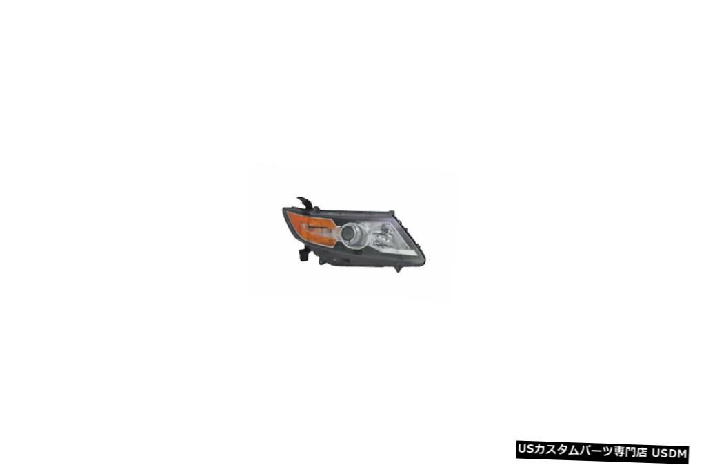 ヘッドライト 14-16ホンダオデッセイハロゲンブラックベゼル乗客用ヘッドライト 14-16 Honda Odyssey Halogen Black Bezel Passenger Headlight 【並行輸入品】