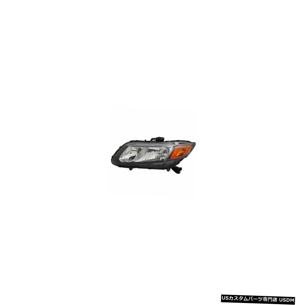 ヘッドライト 12-12ホンダシビックセダン/クーペノンハイブリッド右助手席ヘッドライトCAPA 12-12 Honda Civic Sedan/Coupe Non Hybrid Right Passenger Headlight CAPA 【並行輸入品】