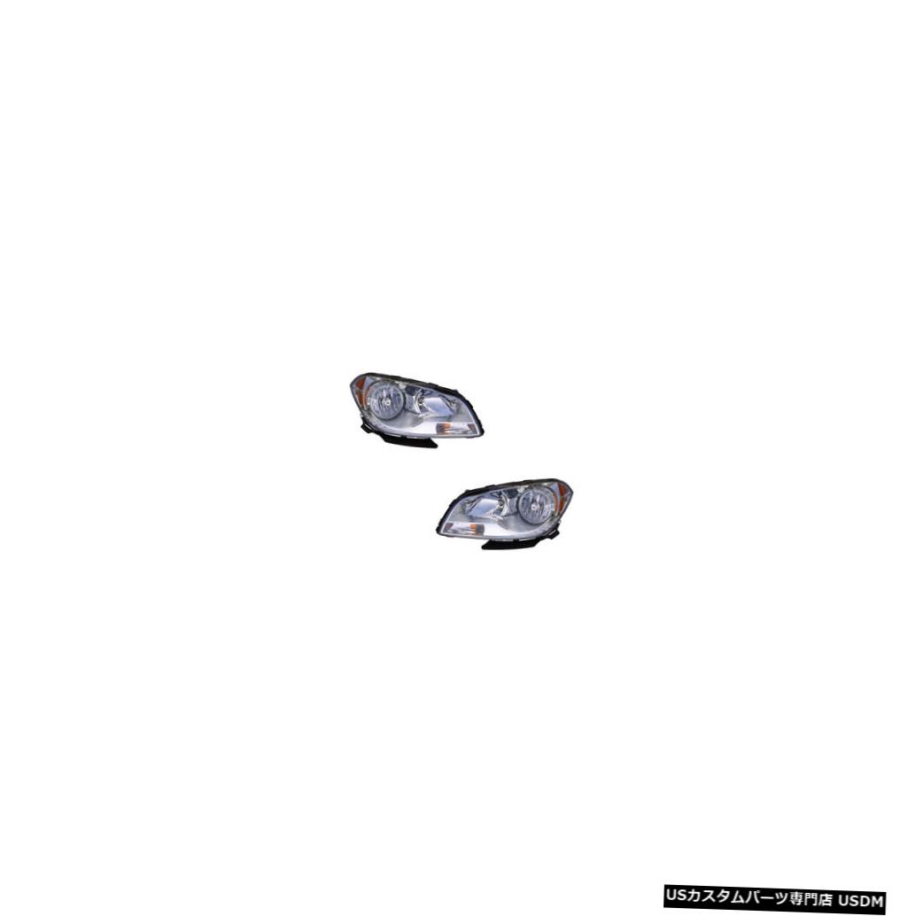 ヘッドライト 08-12 Chevy Malibu/08-10 Malibu Hybrid Driver & Passenger Headlights Lamps Pair 【並行輸入品】