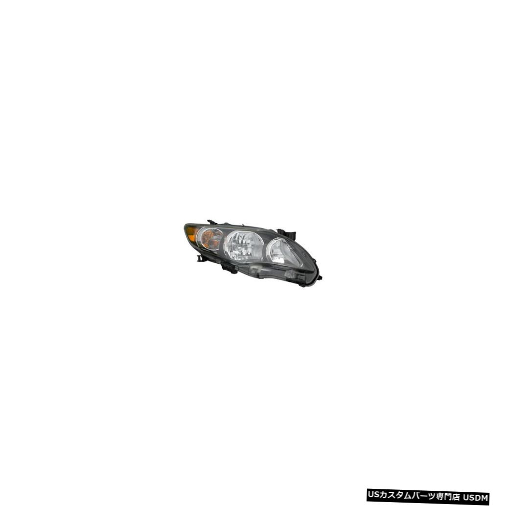 ヘッドライト 11-12トヨタカローラS(カナダ製)助手席右ハロゲンヘッドライトランプ 11-12 Toyota Corolla S (Canadian Built) Passenger Right Halogen Headlight Lamp 【並行輸入品】