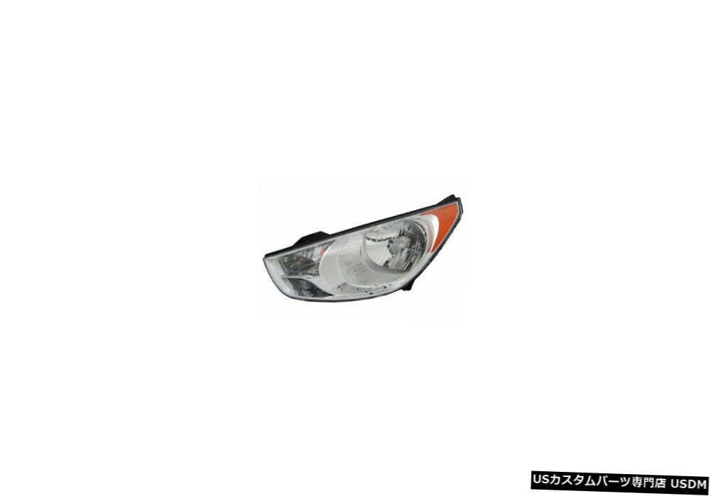 ヘッドライト 10-13ヒュンダイサンタフェ、アンバーリフレクター、左ドライバーヘッドライトCAPAに適合 Fits 10-13 Hyundai Santa Fe w/Amber Reflector Left Driver Headlight CAPA 【並行輸入品】