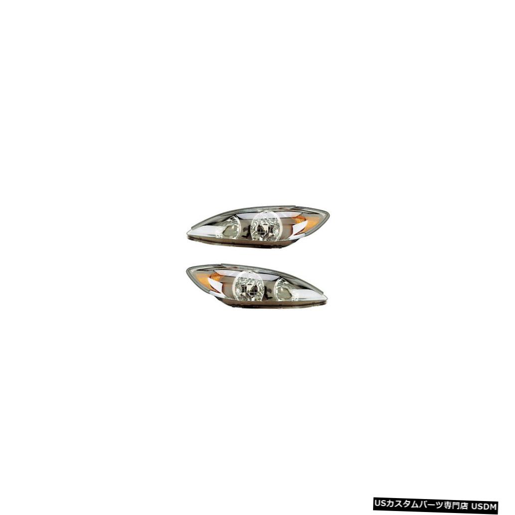 ヘッドライト 2002-2004 Toyota Camry SE Driver & Passenger Headlights Lamps AsSEmbly Pair Set 【並行輸入品】
