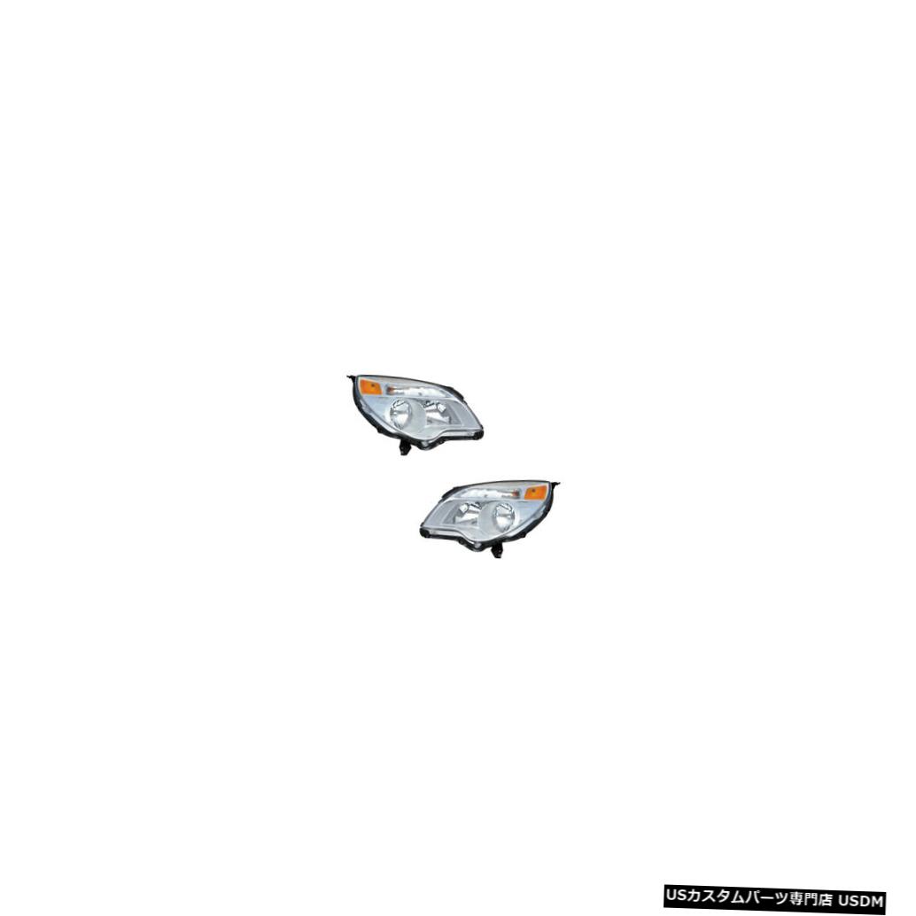 ヘッドライト 10-15 Chevrolet Equinox LS/LT Driver & Passenger Headlights Lamps NSF Pair Set 【並行輸入品】