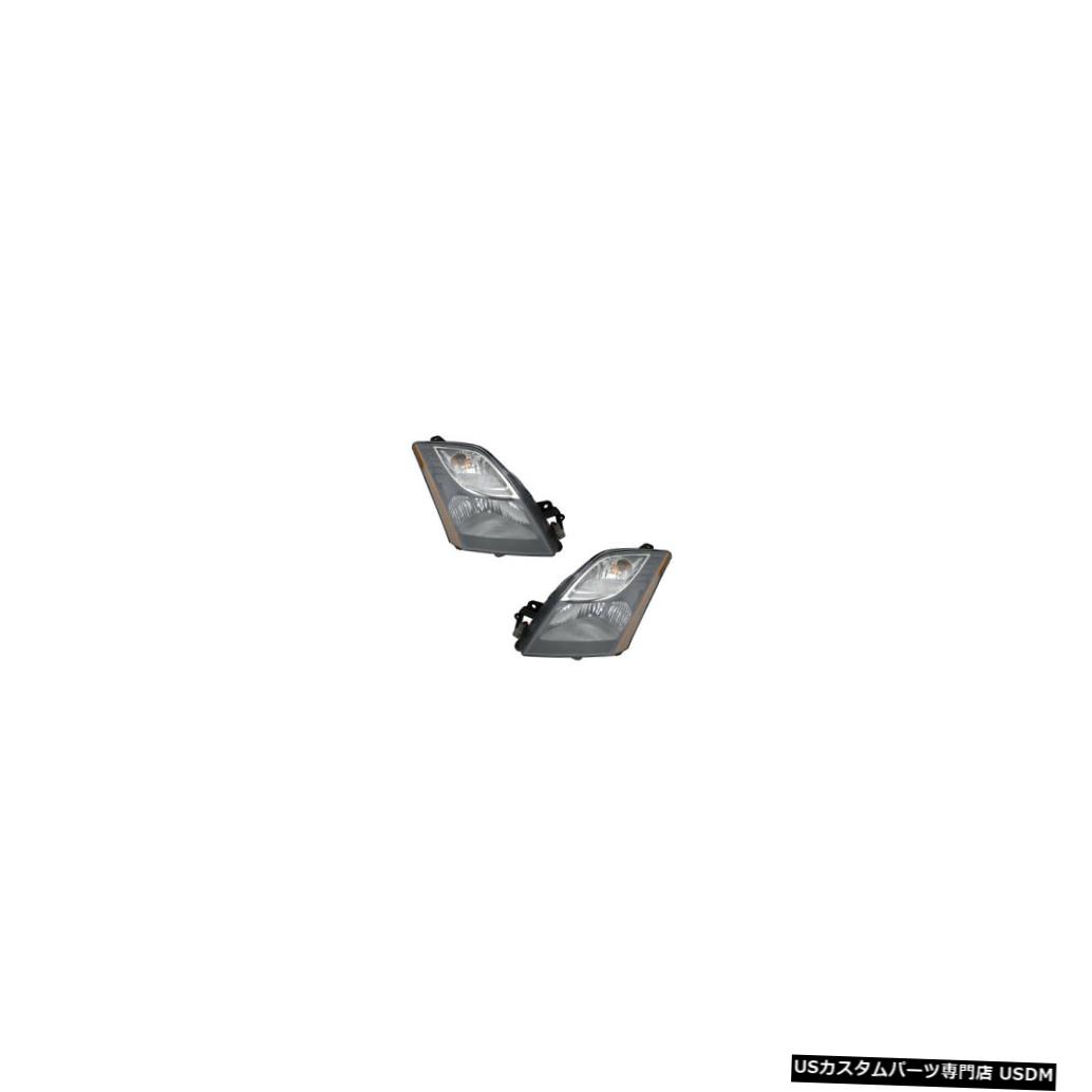 ヘッドライト Fits 10-12 Nissan Sentra SR Driver & Passenger Headlights Lamps NSF Pair Set 【並行輸入品】