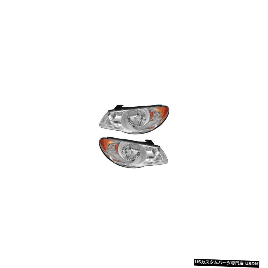 ライト ランプ 値段が激安 Driver Elantra Hyundai 07 10 Fits ヘッドライト Set Pair Lamps Headlights Side Passenger