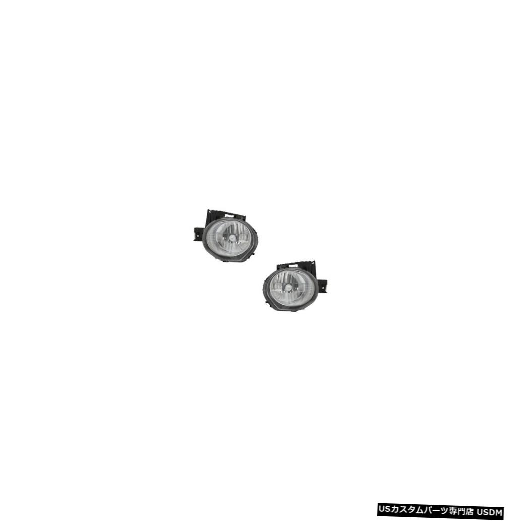 ヘッドライト Fits 2011-2014 Nissan Juke Driver & Passenger Halogen Headlights Lamps Pair Set 【並行輸入品】