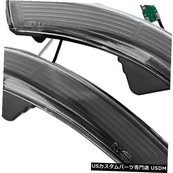 Turn Signal Lamp 1ペア車LEDターンシグナルライトバックミラーランプフォードフォーカスモンデオに適合 1 Pair Car LED Turn Signal Light Rearview Mirror Lamp Fit for Ford Focus Mondeo 【並行輸入品】