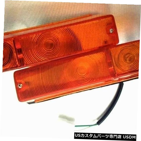 Turn Signal Lamp ダットサン1200 B110 KB110 N / SサニーB210 120yペアライトランプ用フロントウインカー Front turn signal for Datsun 1200 B110 KB110 N/S sunny B210 120y pair light lamp 【並行輸入品】
