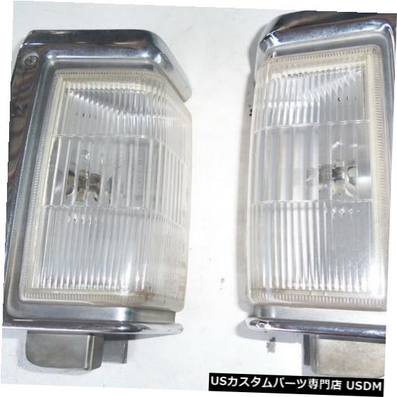 Turn Signal Lamp 日産D21ナバラピックアップトラック2X用信号灯ランプコーナーターンクロームフレーム Signal Light Lamp Corner Turn Chrome frame for Nissan D21 Navara Pickup Truck 2X 【並行輸入品】