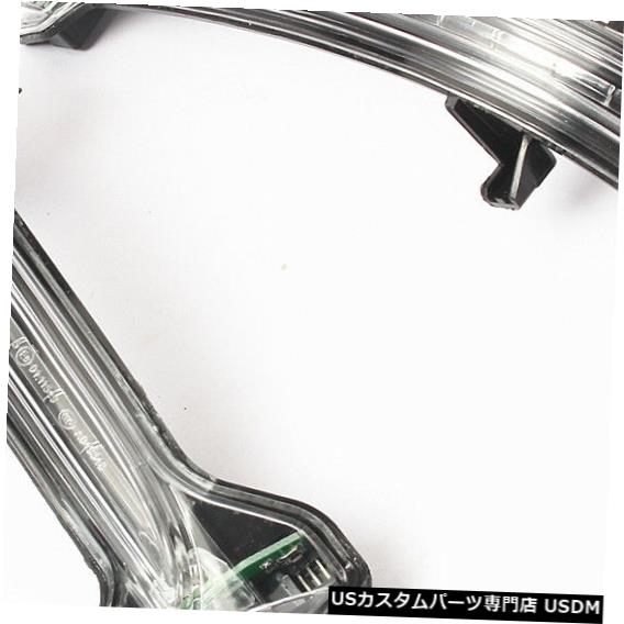 Turn Signal Lamp 米国バージョン16-18に適合ビュイックビジョンL + RミラーターンシグナルLEDライトランプ Fit For USA version 16-18 Buick Envision L+R Mirror Turn Signal LED Lights Lamps 【並行輸入品】