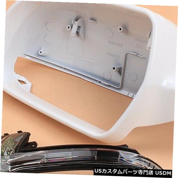 Turn Signal Lamp フィットアウディA4 B8.5 S4 A3 A5バックミラーカバー+ LEDターンシグナルランプ左側 Fit AUDI A4 B8.5 S4 A3 A5 Rearview Mirror Cover + LED Turn Signal Lamp Left Side 【並行輸入品】