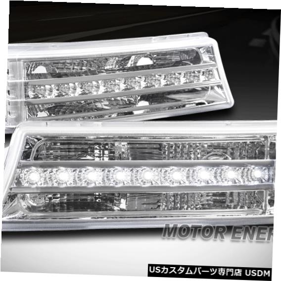 Turn Signal Lamp 03-06 CHEVY SILVERADO / AVAL ANCHE LEDバンパーターンシグナルパークライトランプクローム 03-06 CHEVY SILVERADO/AVALANCHE LED BUMPER TURN SIGNAL PARKING LIGHT LAMP CHROME 【並行輸入品】